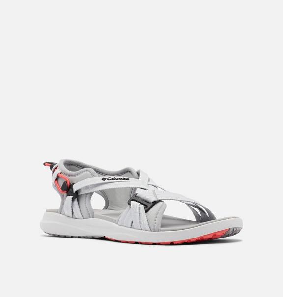 Columbia PFG Sandals Grey Red For Women's NZ74382 New Zealand